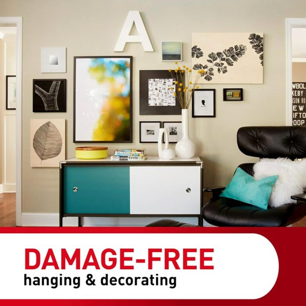 15 lb Large Picture Hanging Strips 14 Pairs (28 Command Strips), Damage Free Hanging Picture Hangers, No Tools Wall Hanging Strips for Home Decor, White Adhesive Strips - Image 4